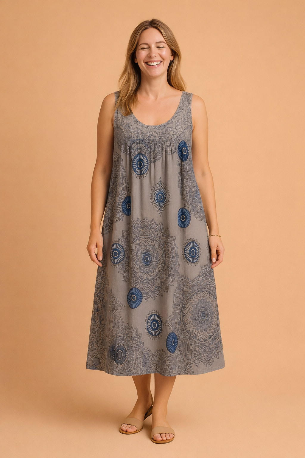 Ärmelloses Sommerkleid Große Größen Leichtes Damenkleid Elegant Für Warme Tage 7
