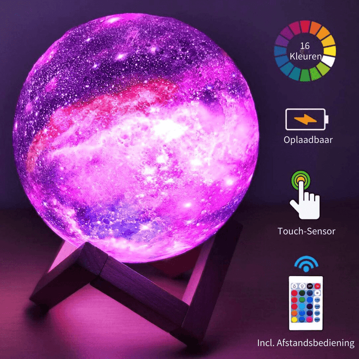 Asteria | Kabellose 3D-Mondlampe 1