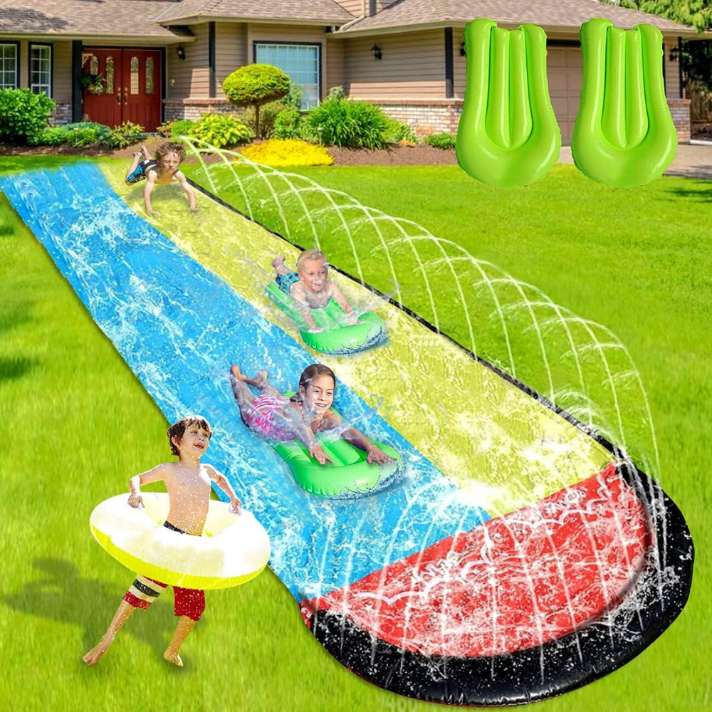 Aufblasbare Wasserrutsche für den Garten für Kinder 0