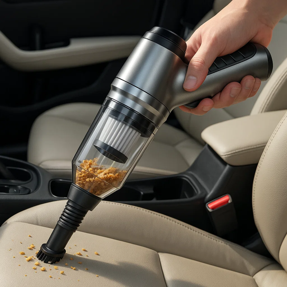 Auto -Staubsauger - leistungsstarker und kompaktes Auto Vac für schnelle Reinigung 0