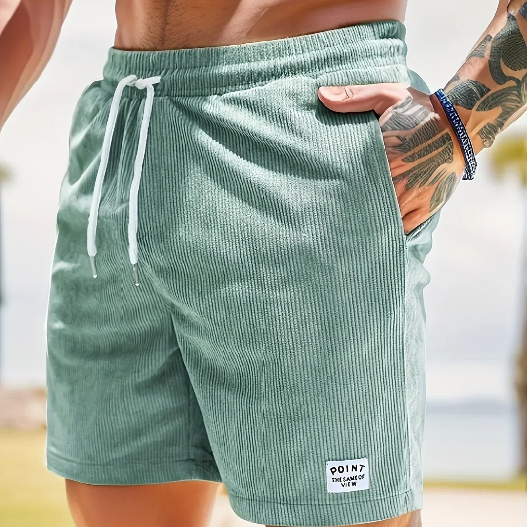 Bequeme Herren Cordshorts mit Kordelzug für den Sommer 11