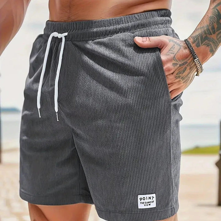 Bequeme Herren Cordshorts mit Kordelzug für den Sommer 13