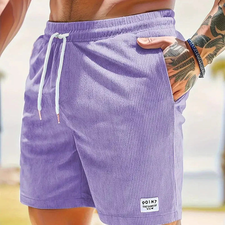 Bequeme Herren Cordshorts mit Kordelzug für den Sommer 14