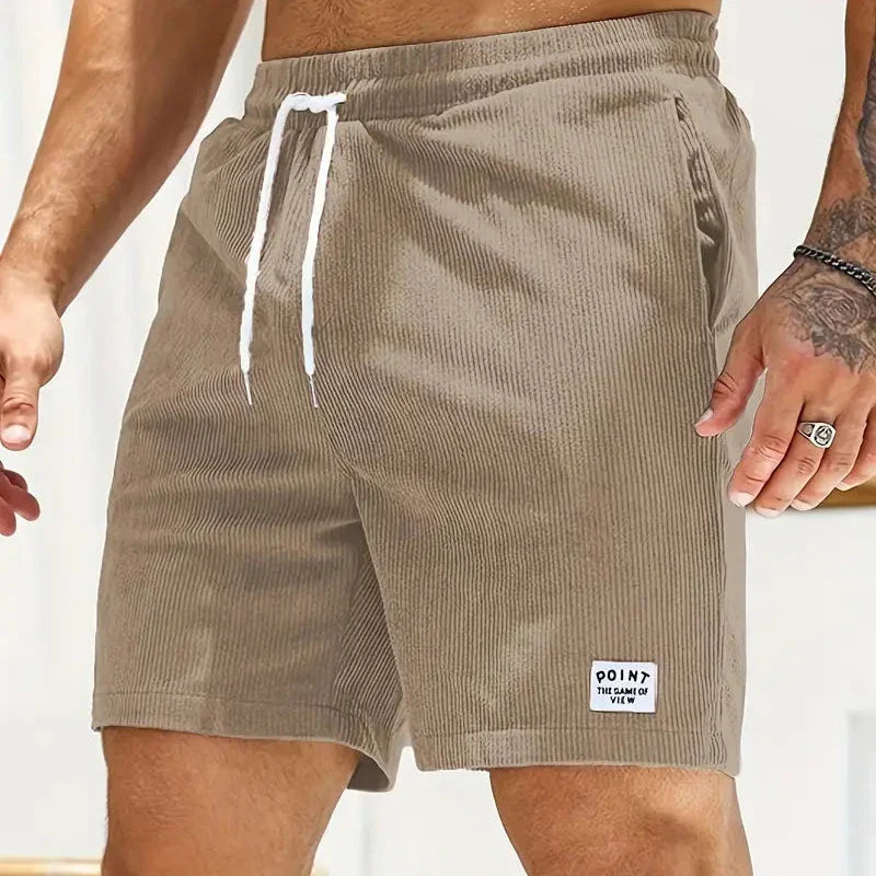 Bequeme Herren Cordshorts mit Kordelzug für den Sommer 19