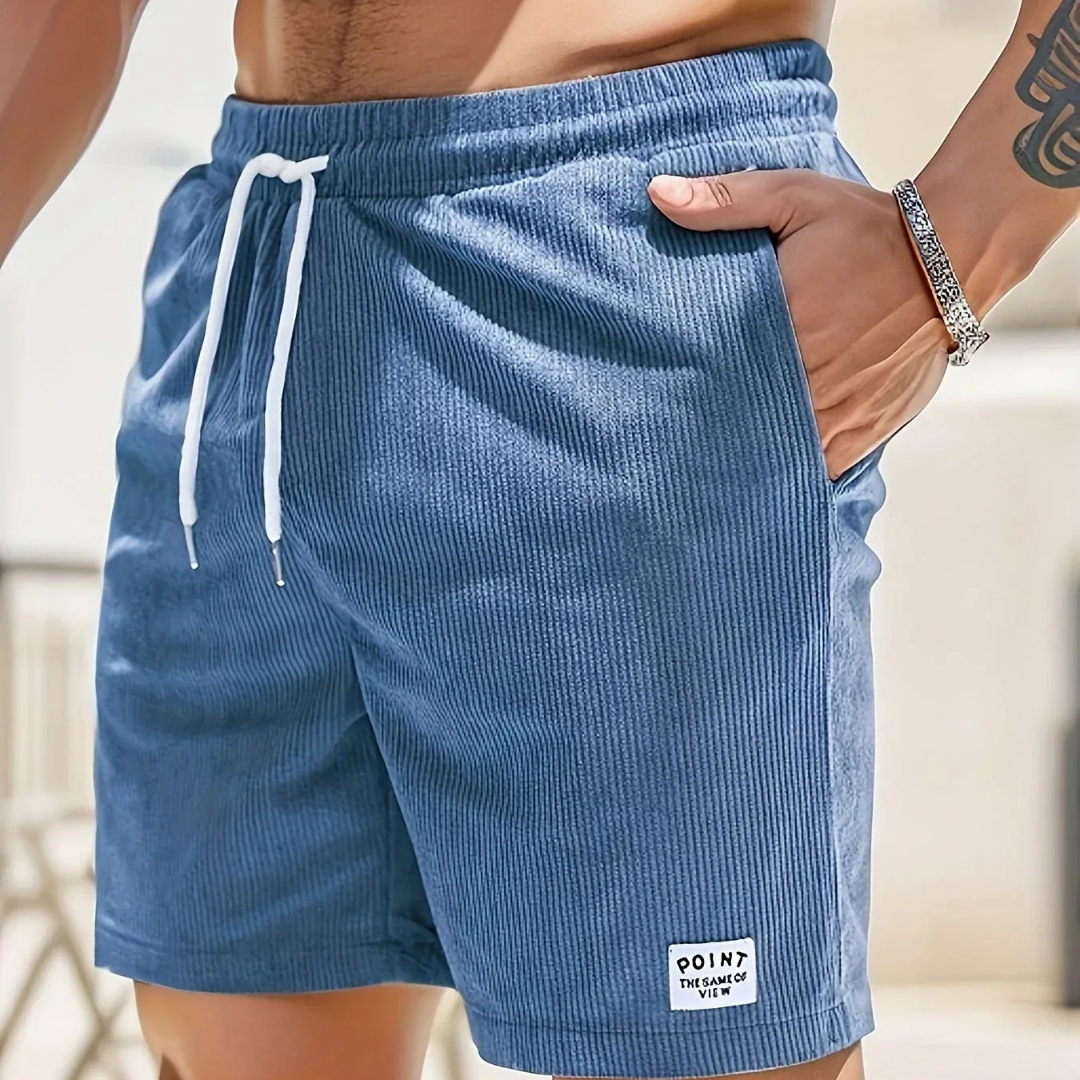 Bequeme Herren Cordshorts mit Kordelzug für den Sommer 2