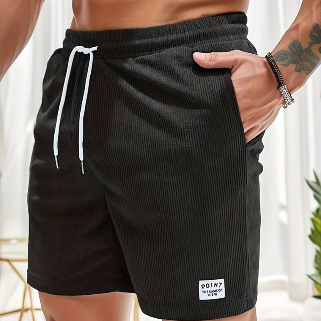 Bequeme Herren Cordshorts mit Kordelzug für den Sommer 3