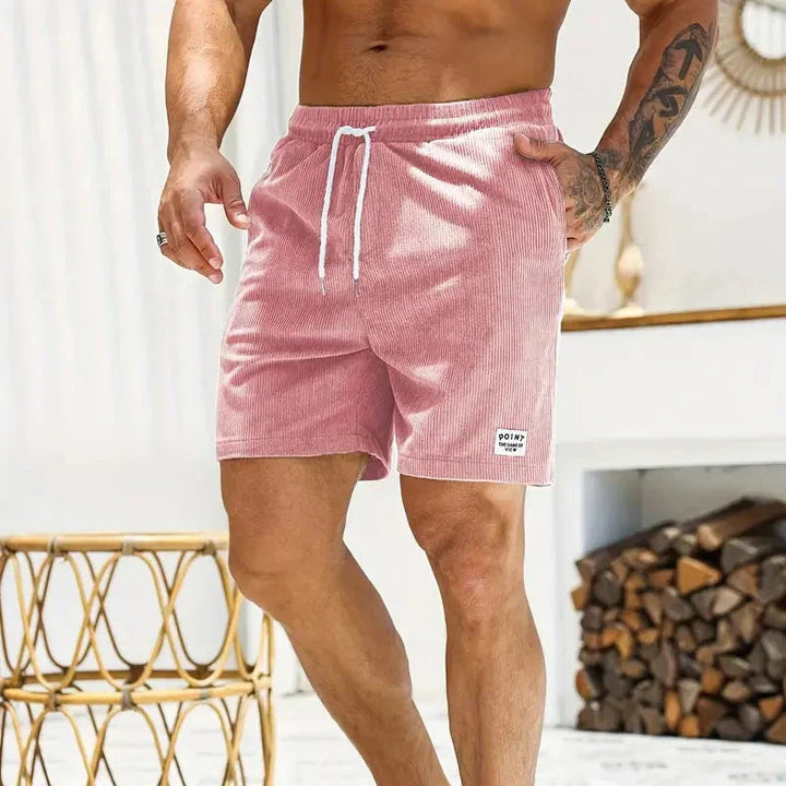 Bequeme Herren Cordshorts mit Kordelzug für den Sommer 6