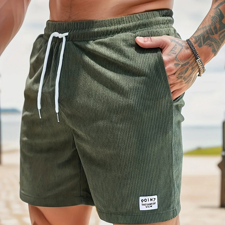 Bequeme Herren Cordshorts mit Kordelzug für den Sommer 8