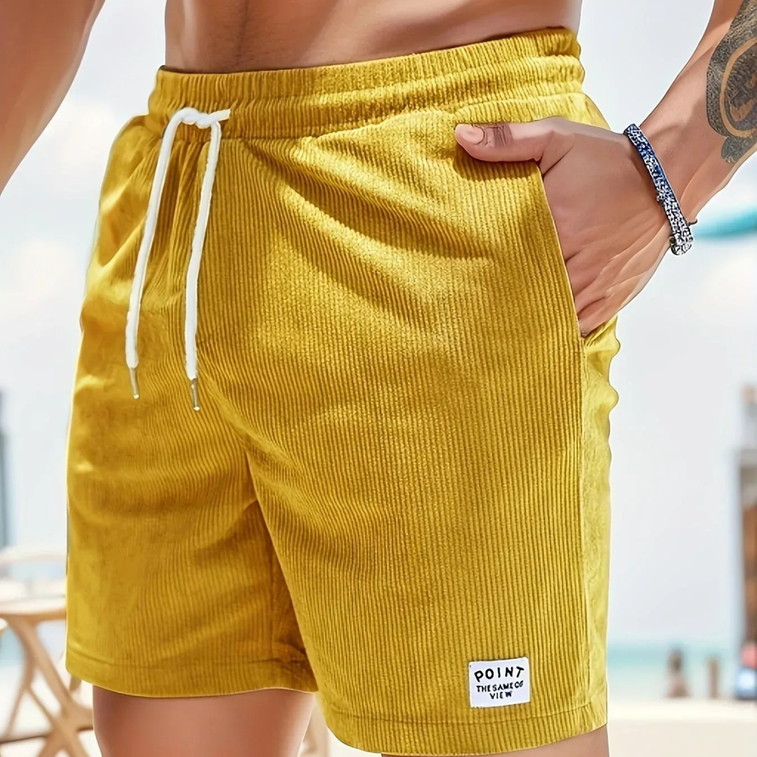 Bequeme Herren Cordshorts mit Kordelzug für den Sommer 9