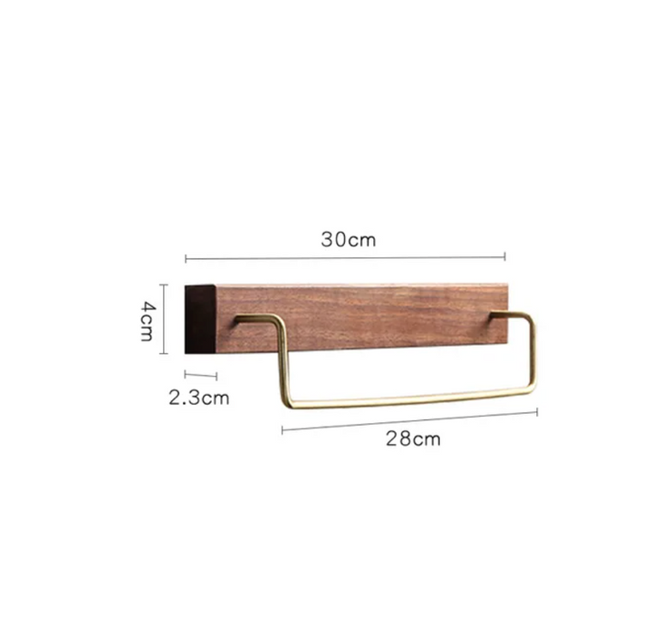  Handtuchregal Holz - umweltfreundliches Design, einfache Installation-1
