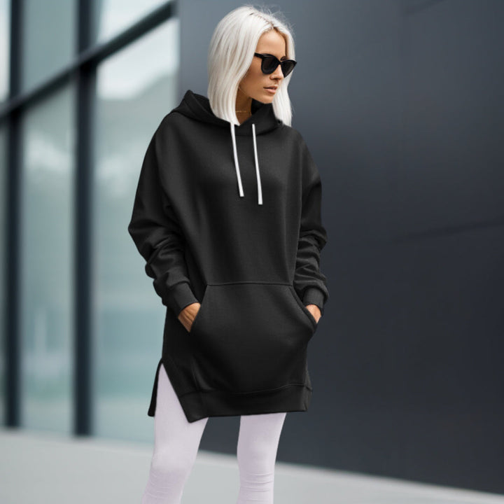Audrey | Bequemes Oversize-Kleid mit Kapuze für Damen