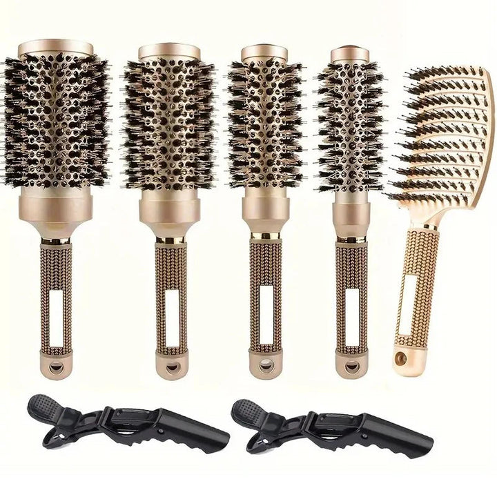 Blowout Pro - Ionic Eber Borderle Round Haarbürste Set für Salonqualität Styling 1