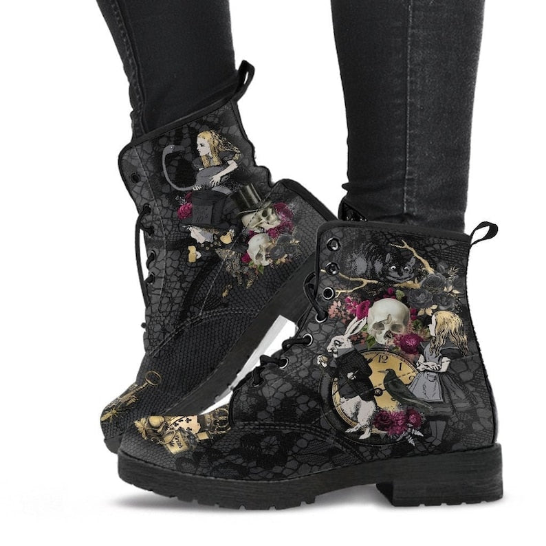 Blumenschädel Winterschuhe 4