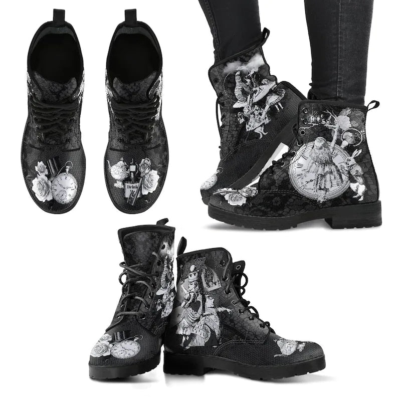 Blumenschädel Winterschuhe 8