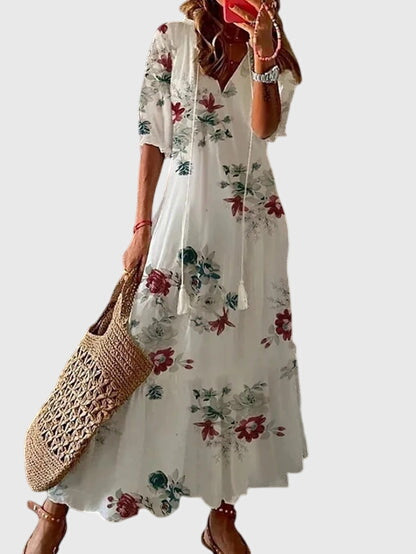 Boho Vintage Sommerkleid für Frauen – Elegantes Maxikleid für warme Tage 5