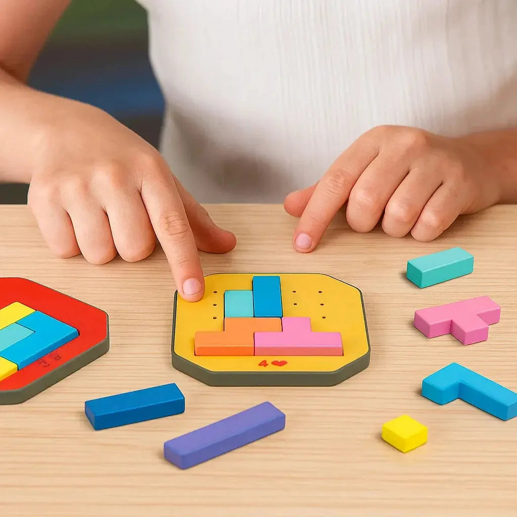 BrainBuild™ | Logik-Puzzlespiel für Kinder & Familie, 108 Bausteine + 20 Aufgaben 0