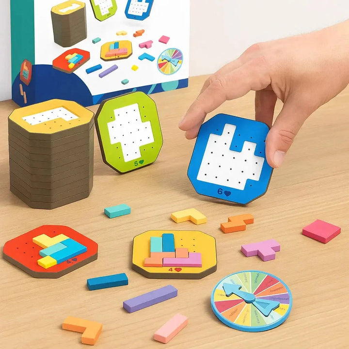 BrainBuild™ | Logik-Puzzlespiel für Kinder & Familie, 108 Bausteine + 20 Aufgaben 1