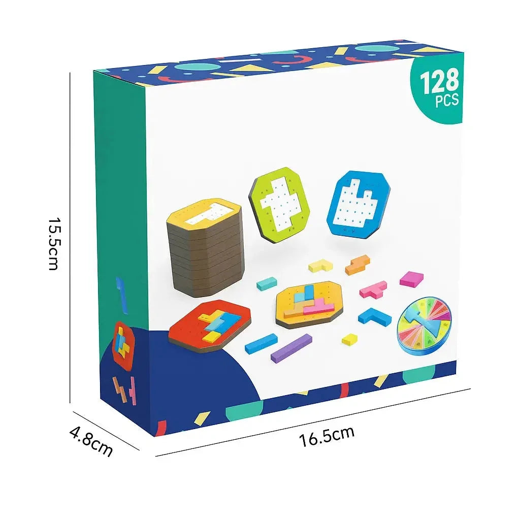 BrainBuild™ | Logik-Puzzlespiel für Kinder & Familie, 108 Bausteine + 20 Aufgaben 3