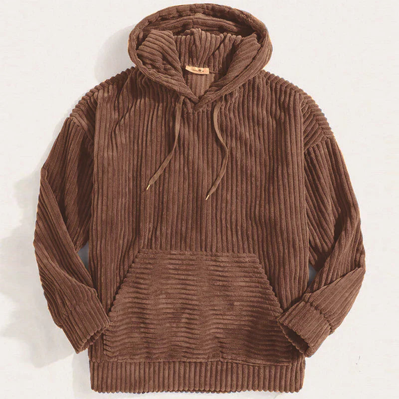 LUCKY | Kord Pullover mit Kapuze