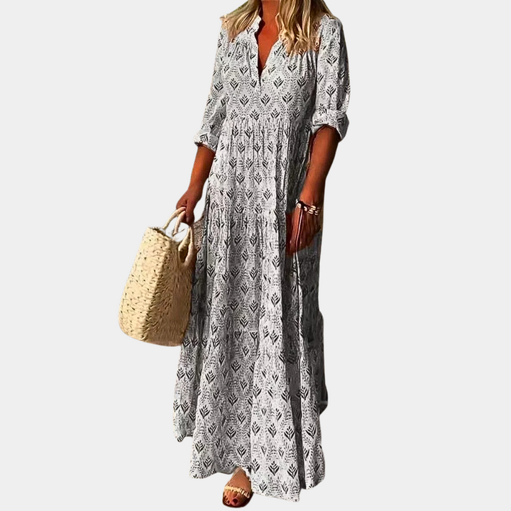 SERA | Stilvolles und Bequemes Frühlings Maxi Kleid