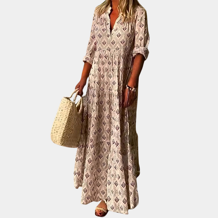 SERA | Stilvolles und Bequemes Frühlings Maxi Kleid