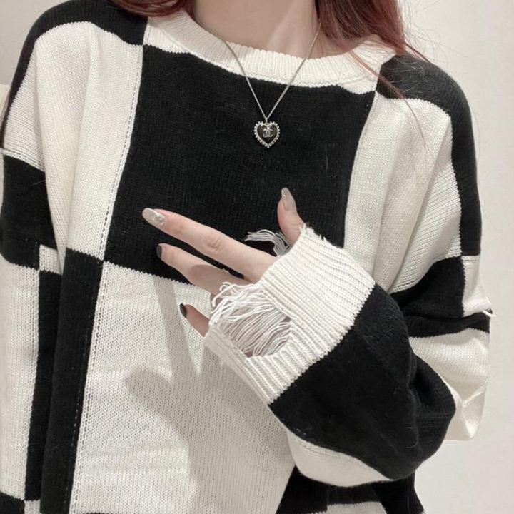 Aria | Modischer Fransen-Strickpullover für Damen