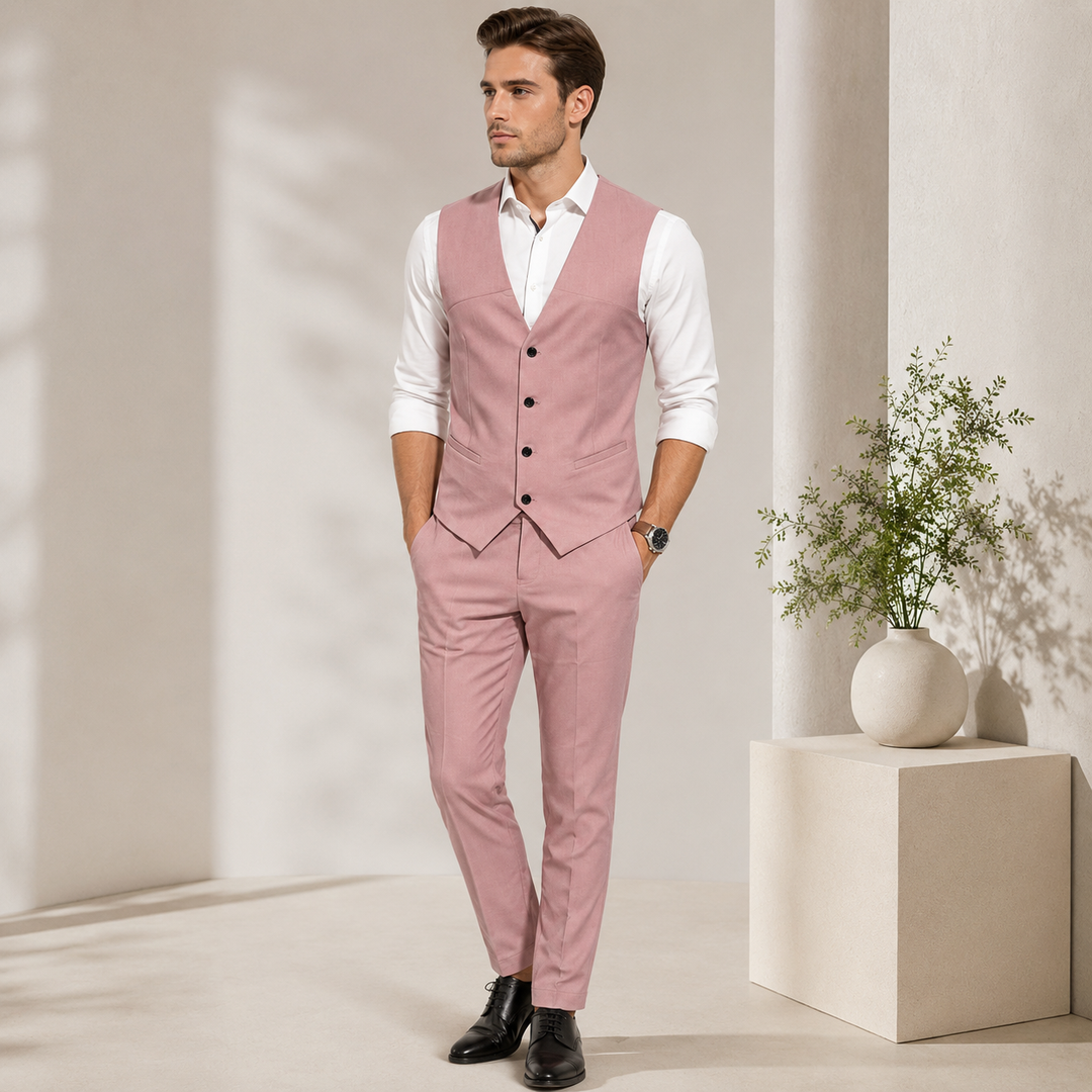 Eleganter dreiteiliger Herrenanzug mit Weste für formelle Anlässe