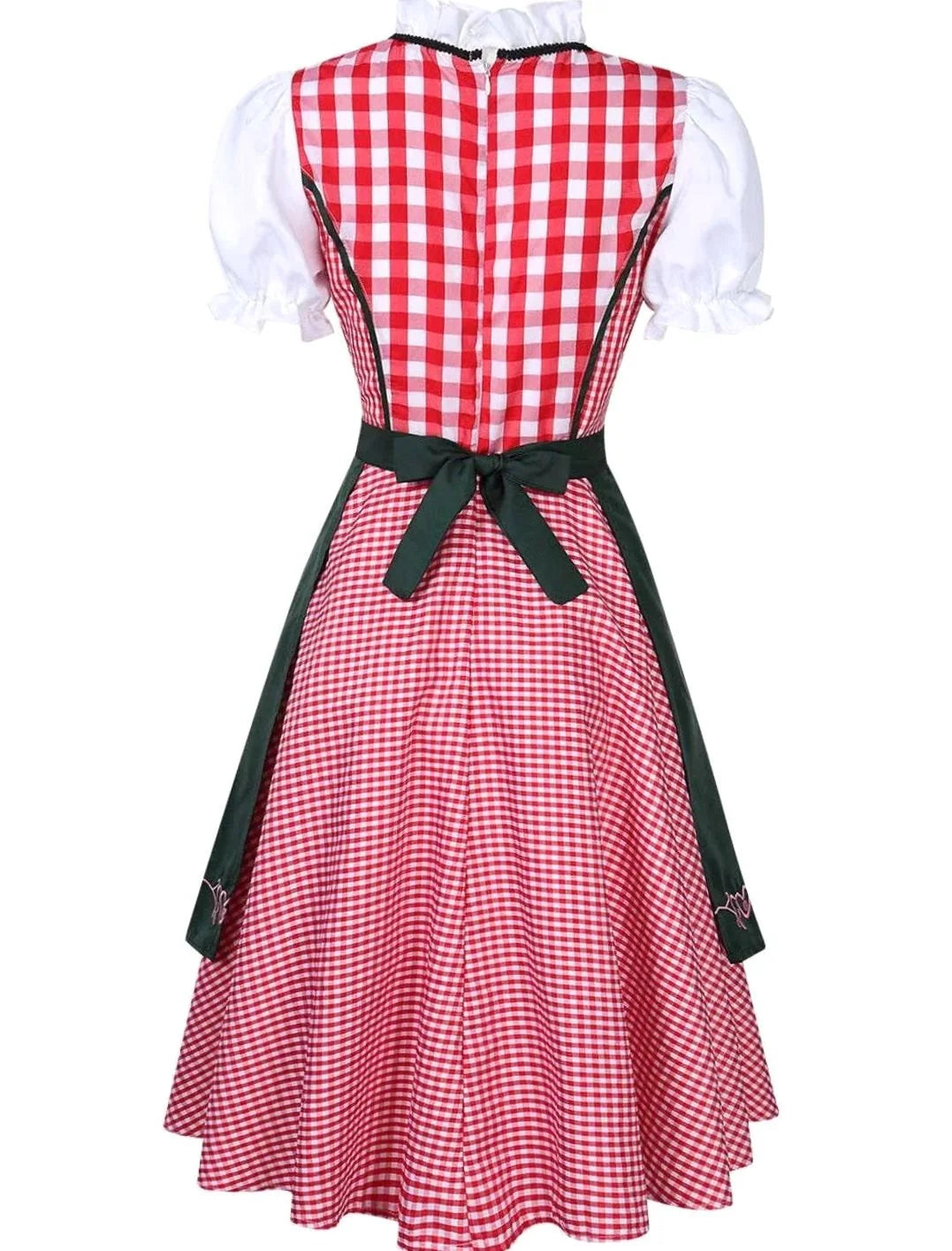 Clara | Damen Kariertes Trachtenkleid Dirndl mit Schürze und Bluse 1