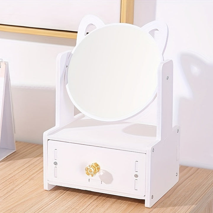 Meowglow - Katzenohr -Make -up -Spiegel mit Aufbewahrung-1