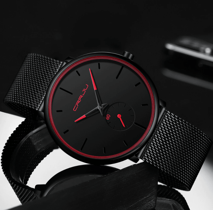 Crjju dünne moderne Männeruhr 5