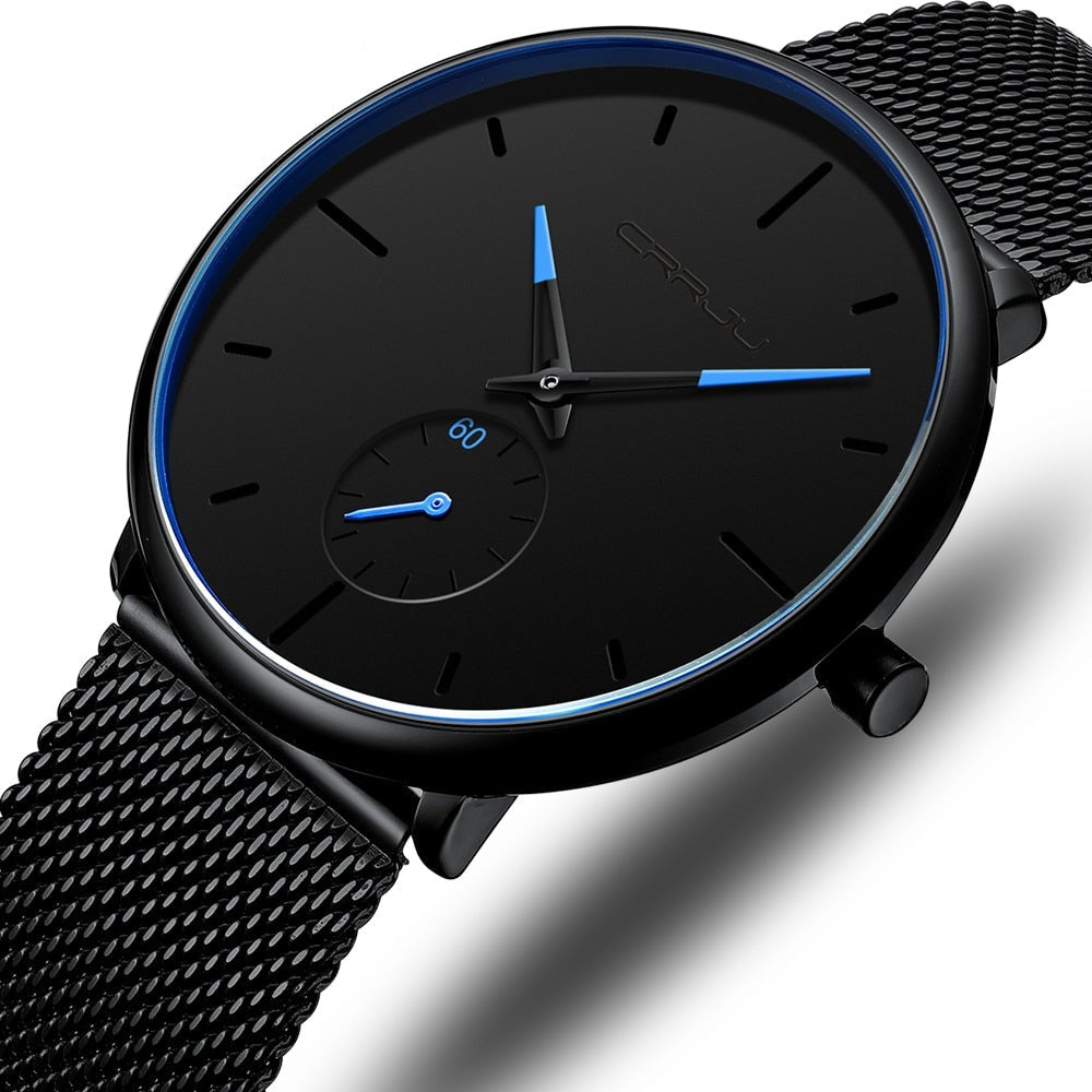Crjju dünne moderne Männeruhr 6