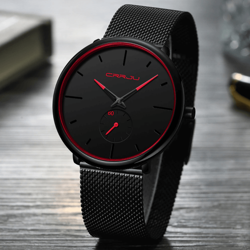 Crjju dünne moderne Männeruhr 7