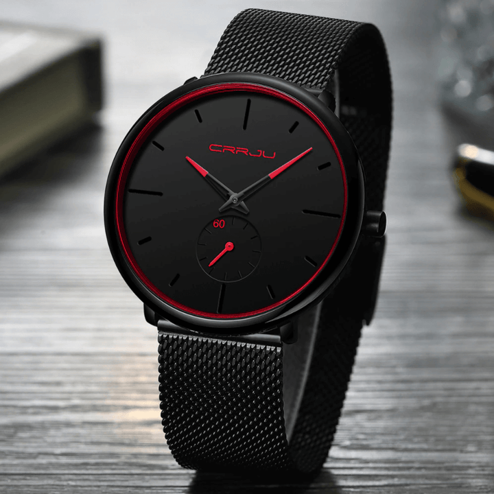 Crjju dünne moderne Männeruhr 7