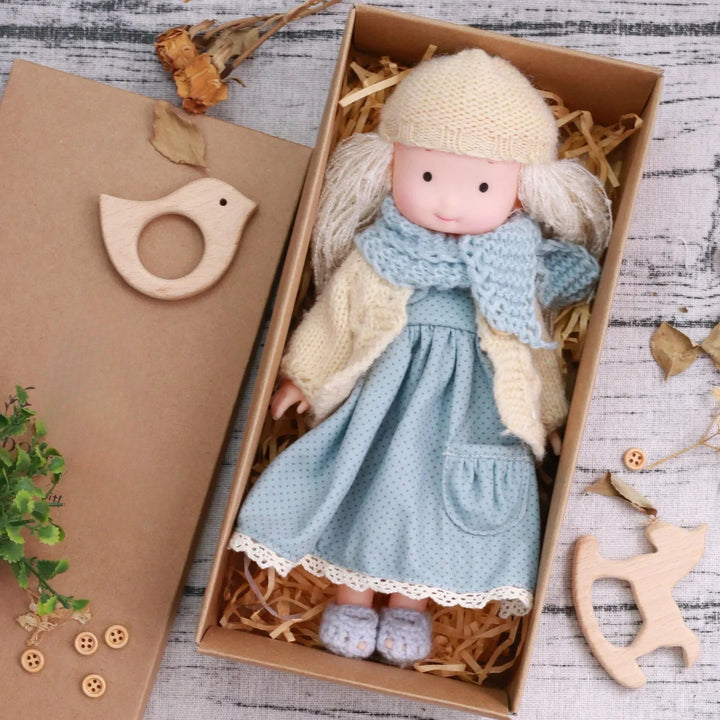 CuddlyCharm | Plüsch-Anziehpuppe mit Accessoires Geschenkset 11
