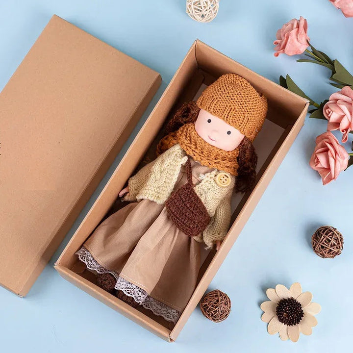 CuddlyCharm | Plüsch-Anziehpuppe mit Accessoires Geschenkset 12