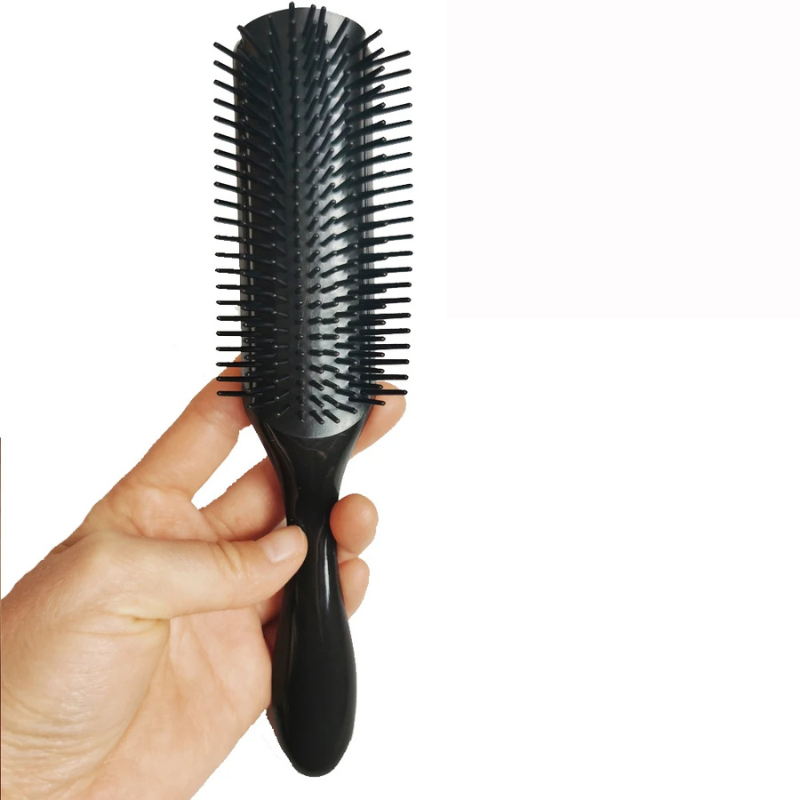 Curlease - 9 -Reihen -Entspannungsbürste für gerades und lockiges Haar 3
