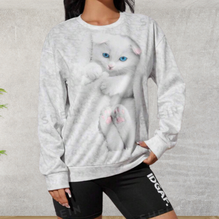 Marian | Modischer Pullover mit Tiermuster