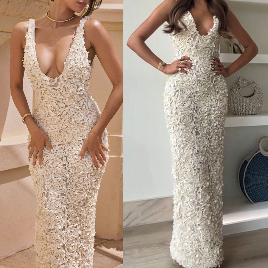 Damen-Midikleid mit breiten Trägern – Elegantes Spitzen-Etuikleid für besondere Anlässe 0