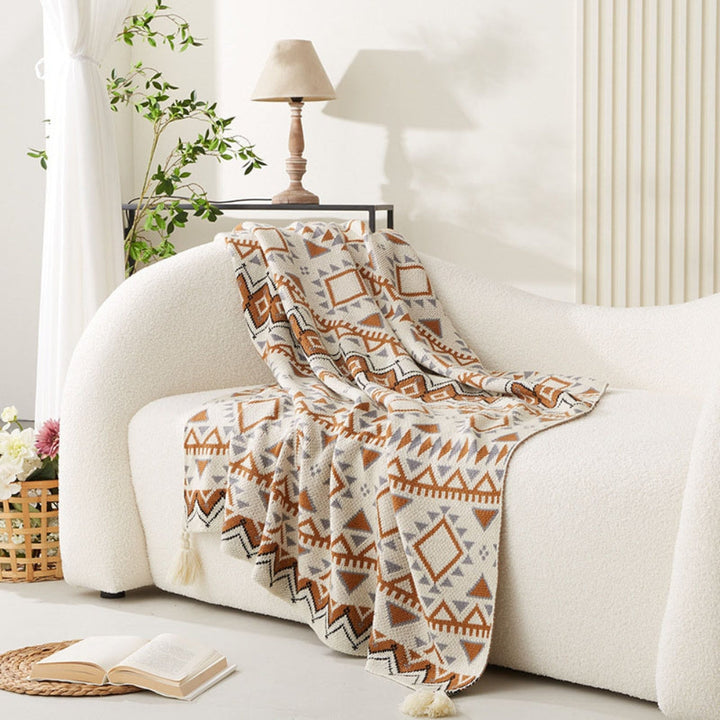 Damen Boho Chic Kuscheldecke Warm Polyester Baumwolle 2