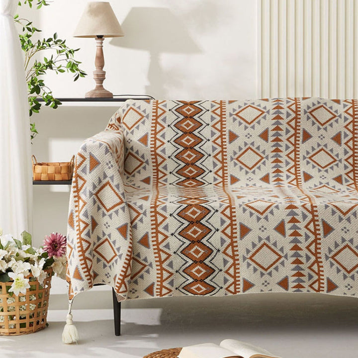 Damen Boho Chic Kuscheldecke Warm Polyester Baumwolle 3