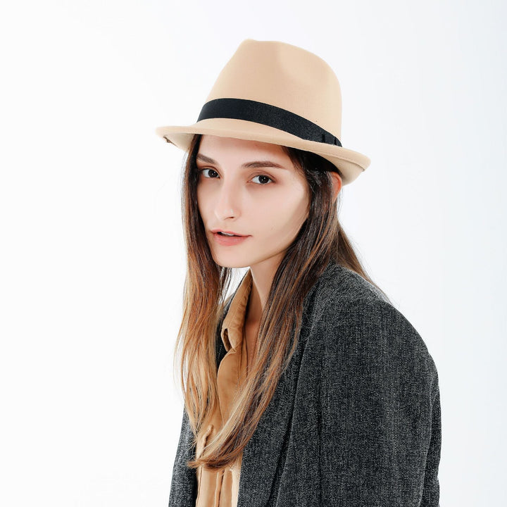 Damen Fedora-Hut mit Band 3