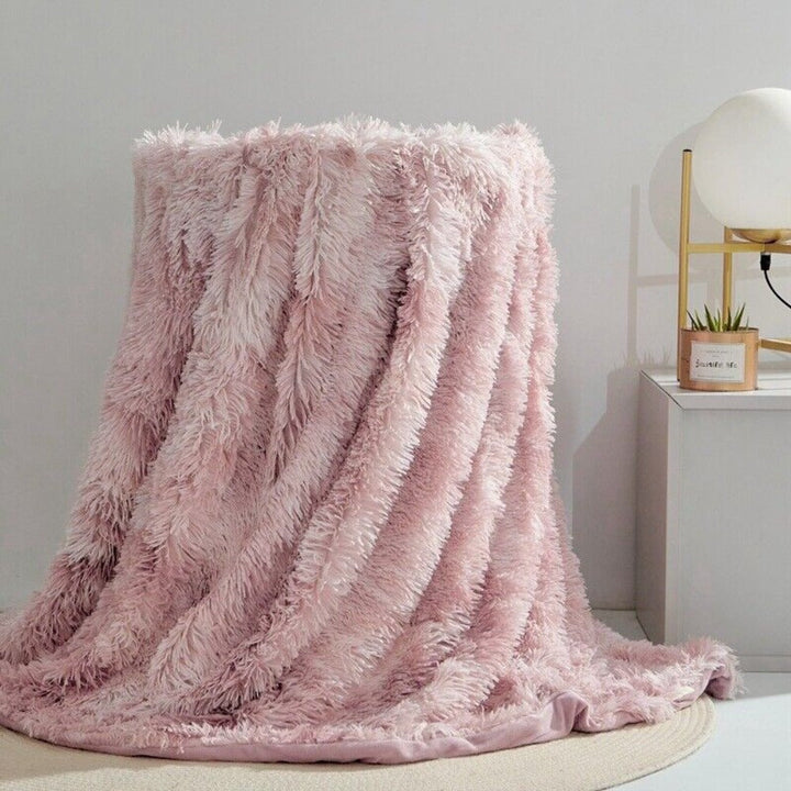 Damen Fleece Decke Kuschelig Weich Atmungsaktiv 1