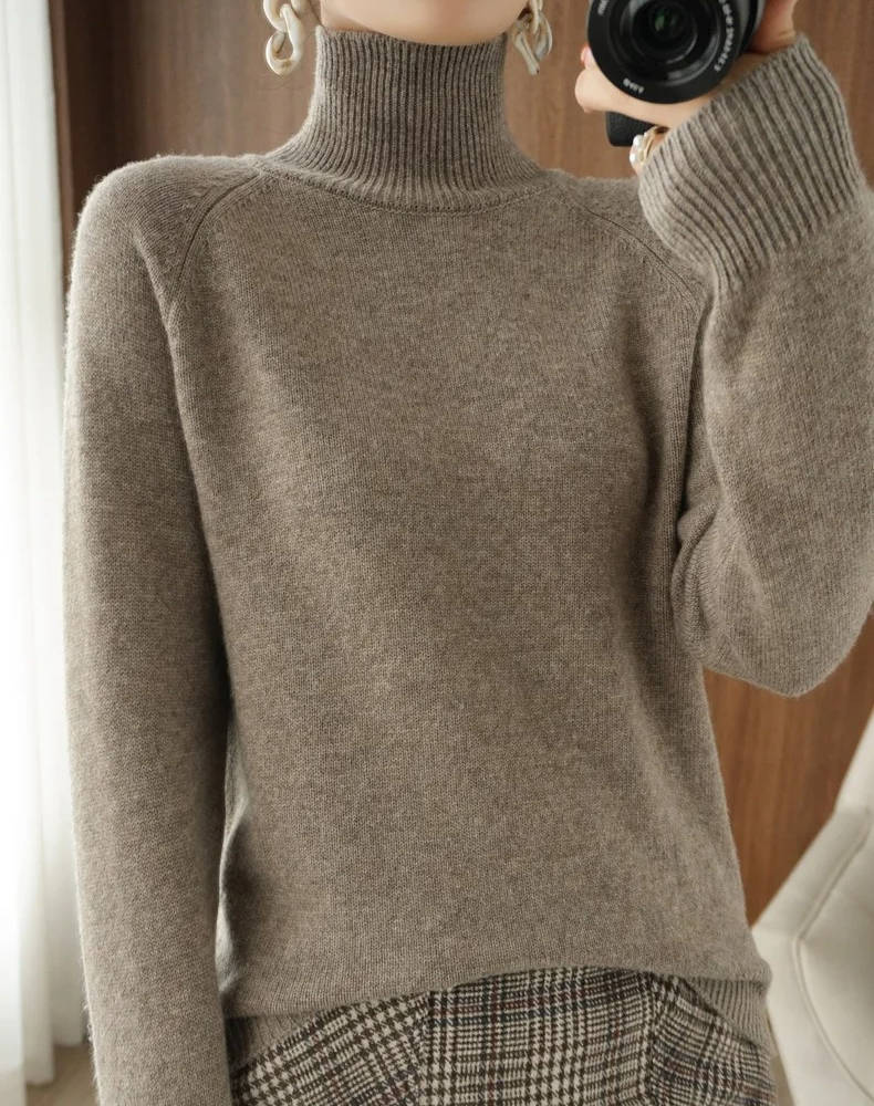 Damen Kaschmir Rollkragenpullover 8