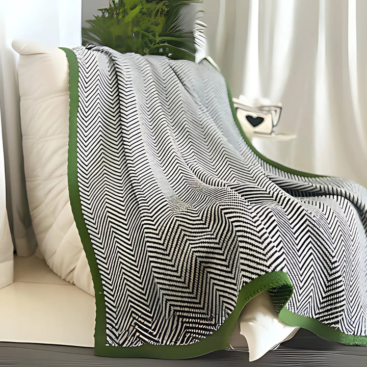 Damen Kuscheldecke Geometrisch Warm Acryl für Zuhause und Reisen 8
