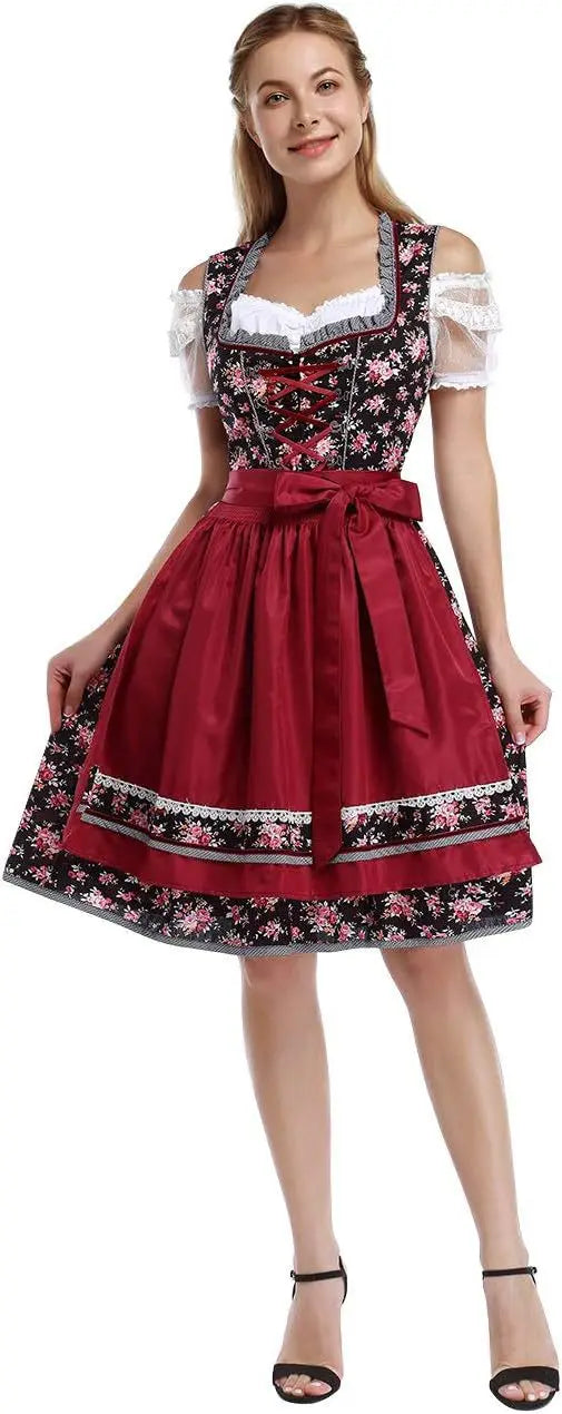 Damen Oktoberfest Bayerisch Dirndl Kleid | Klassisch 5
