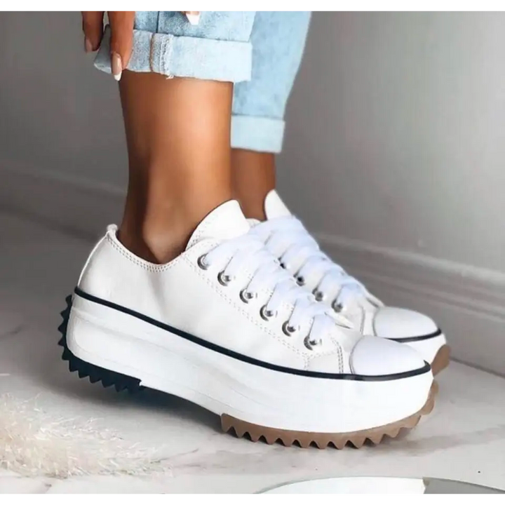 Damen Plateau-Sneaker mit Orthopädischer Unterstützung für Komfort und Stil 4