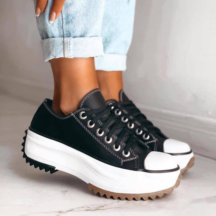 Damen Plateau-Sneaker mit Orthopädischer Unterstützung für Komfort und Stil 7
