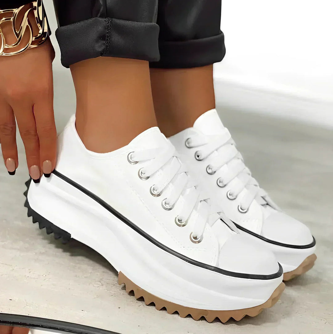 Damen Plateau-Sneaker mit Orthopädischer Unterstützung für Komfort und Stil 8