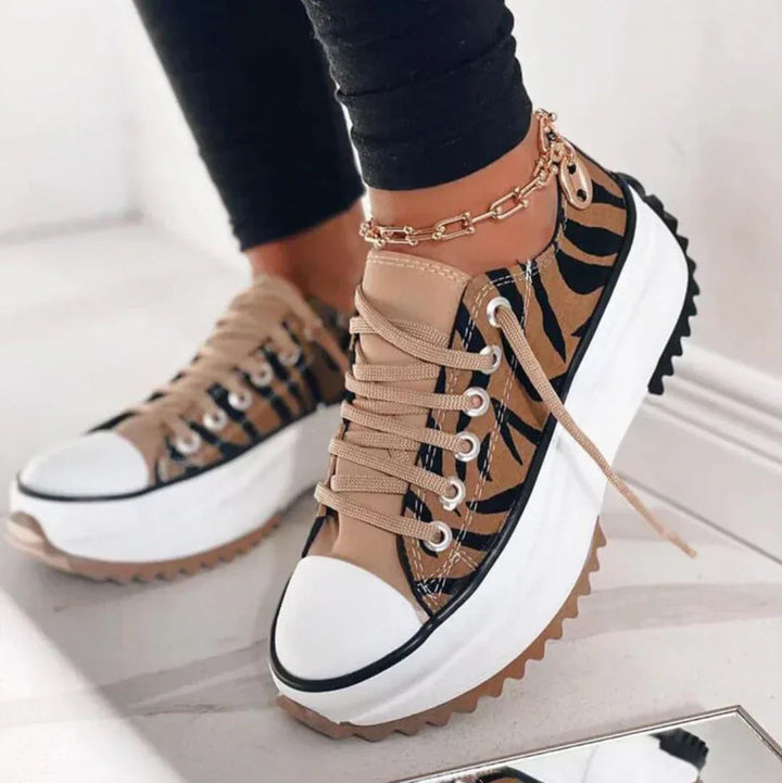 Damen Plateau-Sneaker mit Orthopädischer Unterstützung für Komfort und Stil 9
