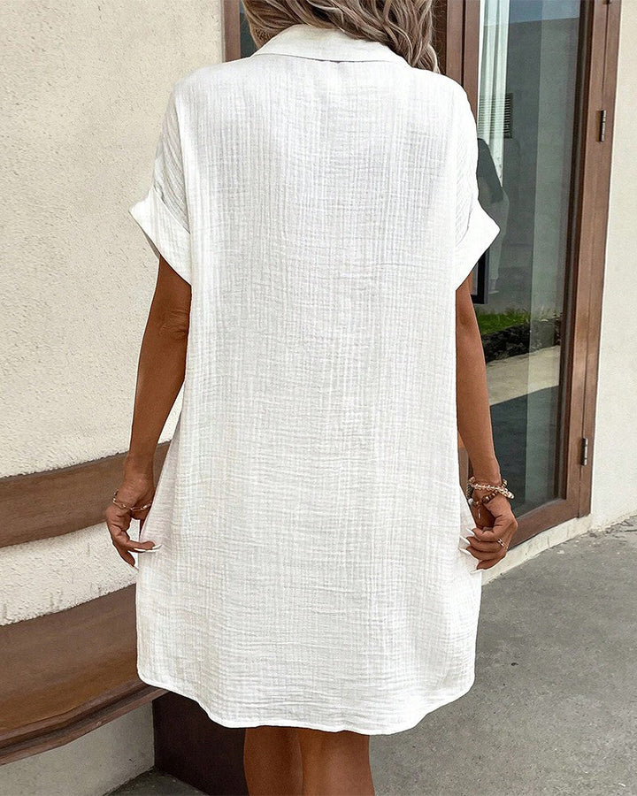 Damen Sommerkleid Lockerer Schnitt Elegant Leichtes Kleid Für Warme Tage 8